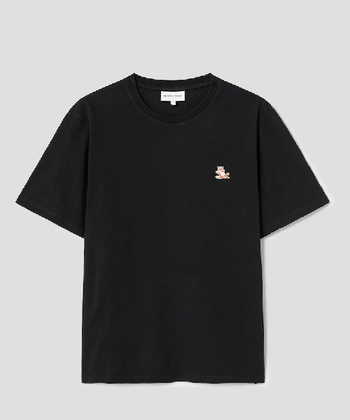 [메종키츠네] 칠랙스폭스 로고 반팔 티셔츠_블랙 XS